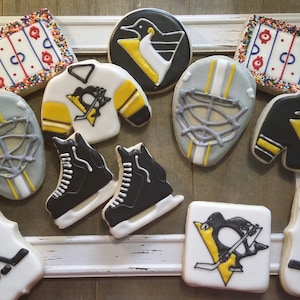Hockey Cookies - ANY TEAM AVAILABLE - Please list team and jersey customization