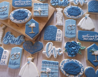 Bridal Shower - Something Blue Before I Do - One Dozen