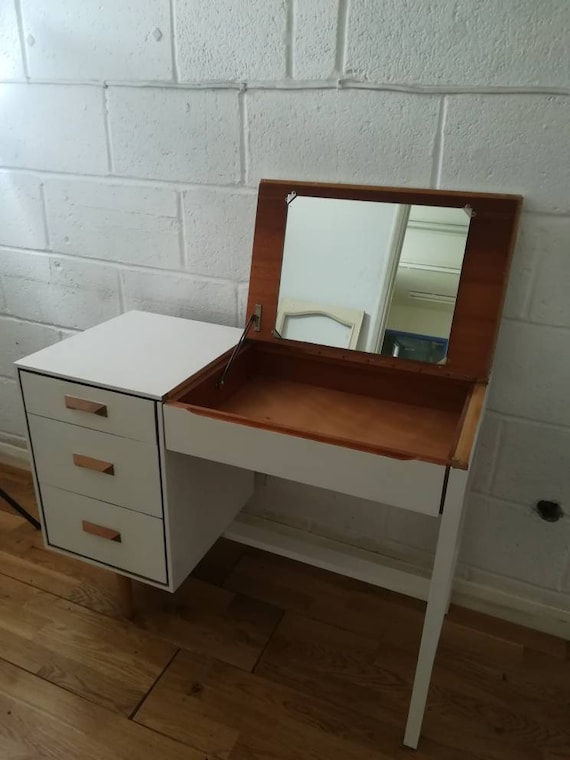 Commissions Taken Painted Midcentury Dressing Table Desk Etsy