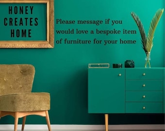 Commission deposit for bespoke, Upcycled, painted furniture.