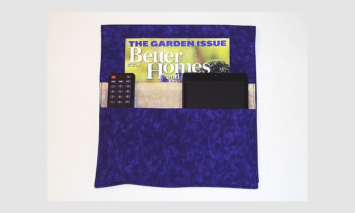 Bed Side Caddy Remote Control Holder Bed Pocket Remote Etsy