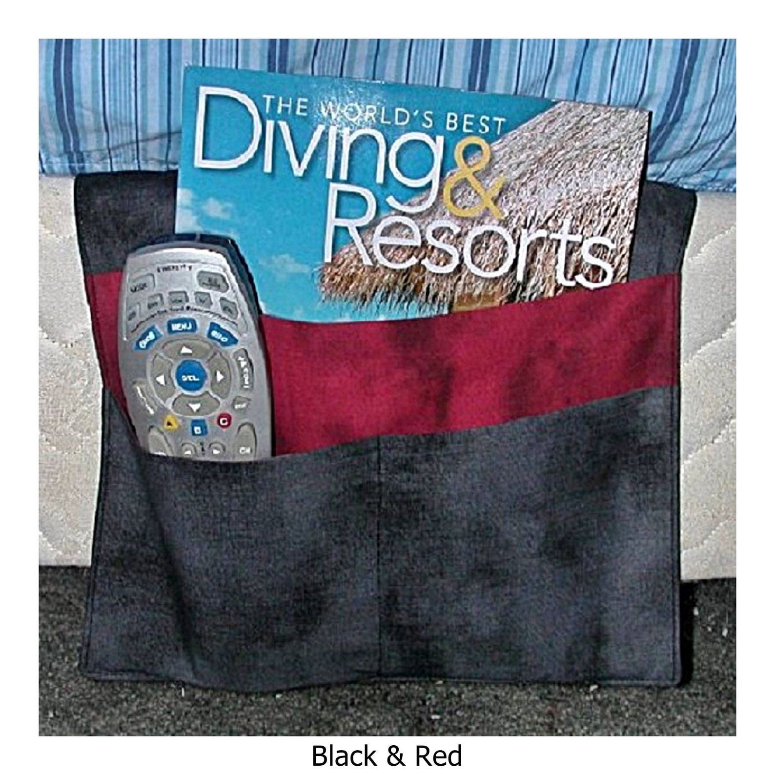 Bedside Caddy Remote Control Holder Bed Side Organizer Etsy