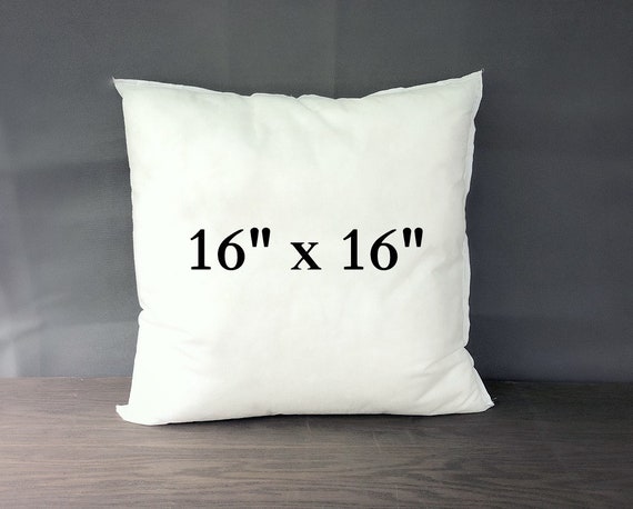 Pillow Insert 16x16 Inches Pillow Form Square Pillow Etsy