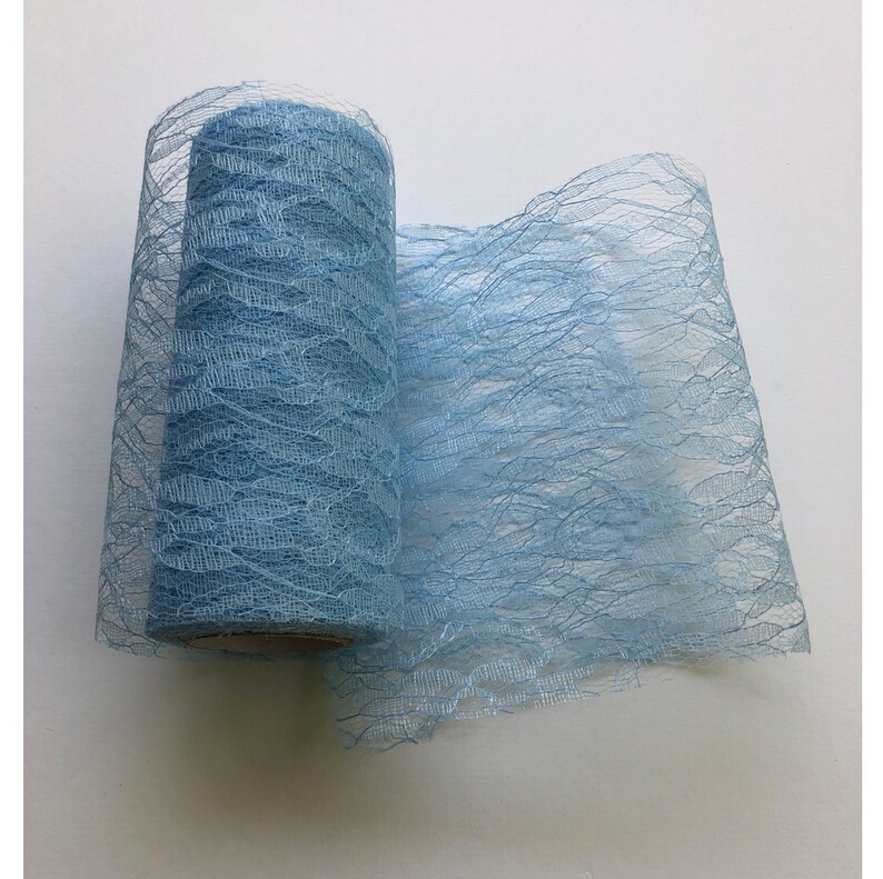 10 meters long x 6 inches wide lace ribbon roll in ivory cream