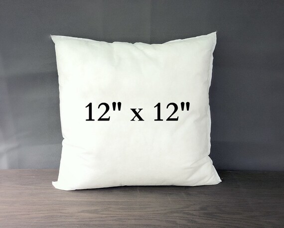 Pillow Insert 12x12 Inches Pillow Form Square Pillow Etsy