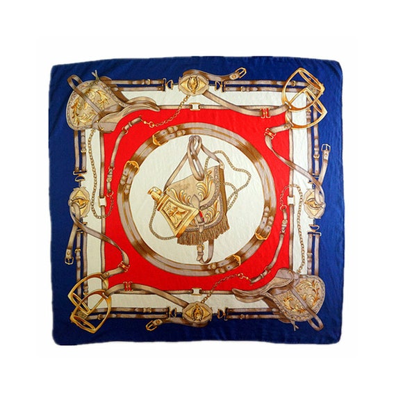 Baroque 100% pure silk twill belts print square sc
