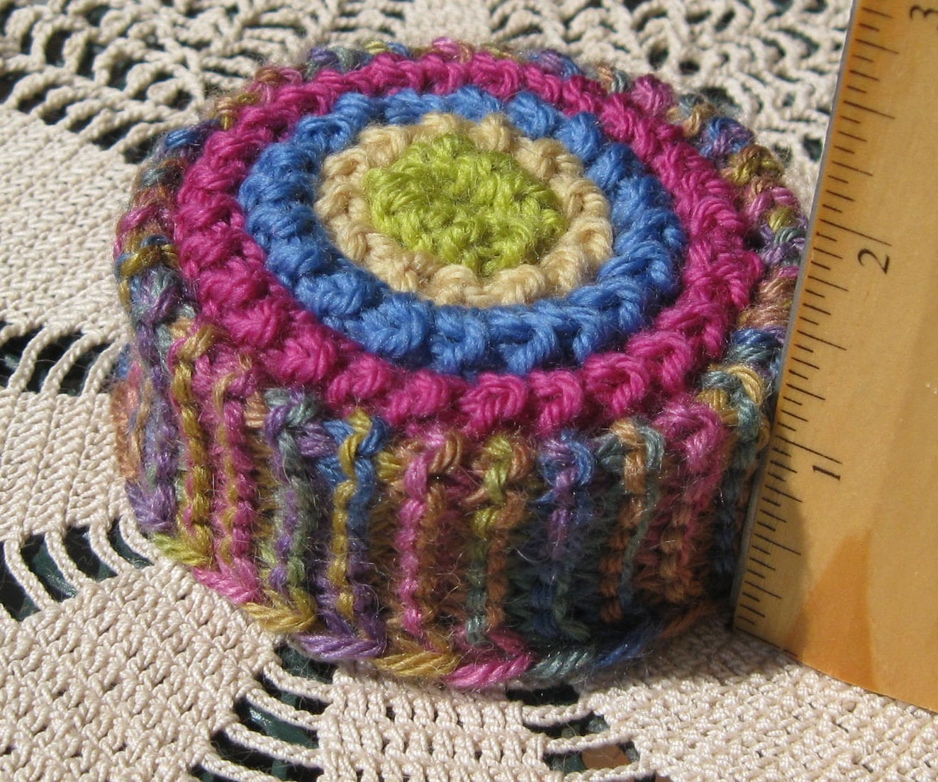Pattern for Vintage Knitted Pincushion Owned by My Greatgrandmother. Suitable for Beginners