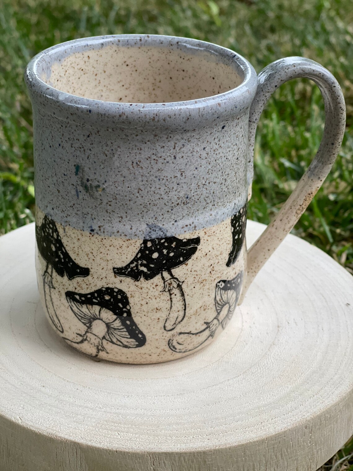 16OZ mug with mushroom details Etsy