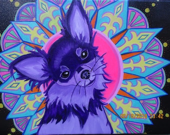 Mandala Mutt Chihuahua Pintura