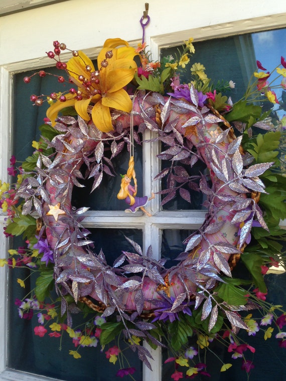 Disney S Rapunzel Tangled Spring Wreath Etsy