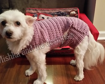 crochet dog sweater diaper pattern