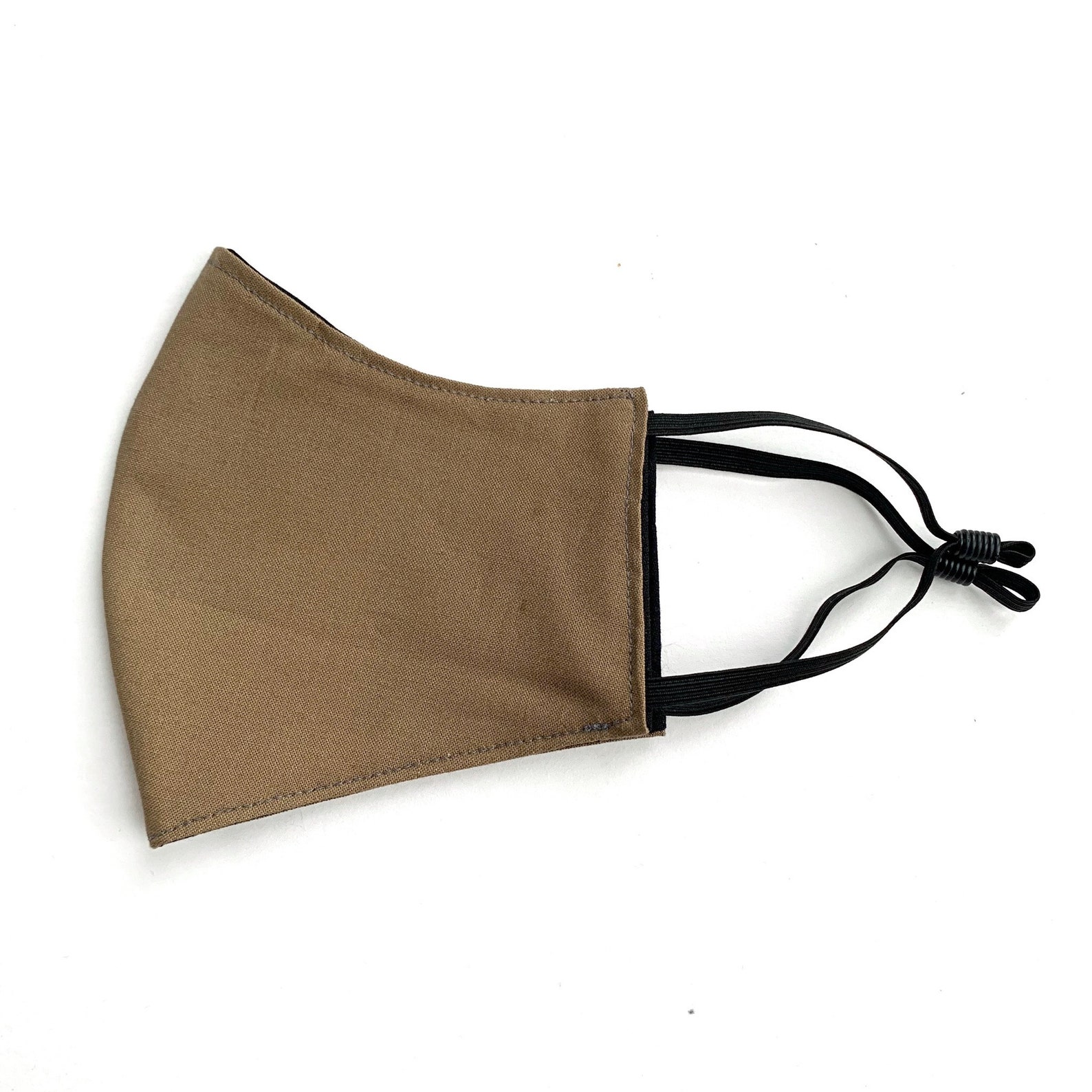 Brown face mask face covering brown facemask office cotton Etsy