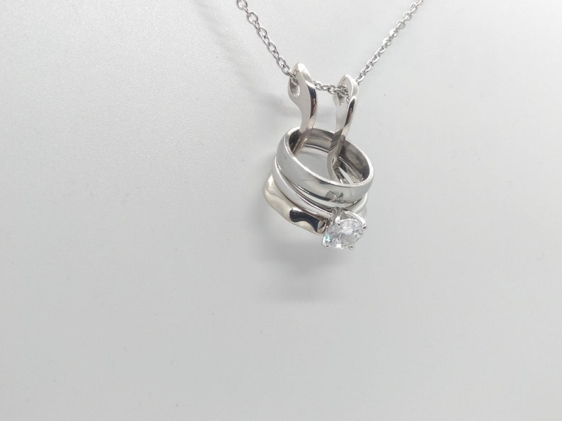 Sterling Silver Ring Holder Necklace Embrace Etsy