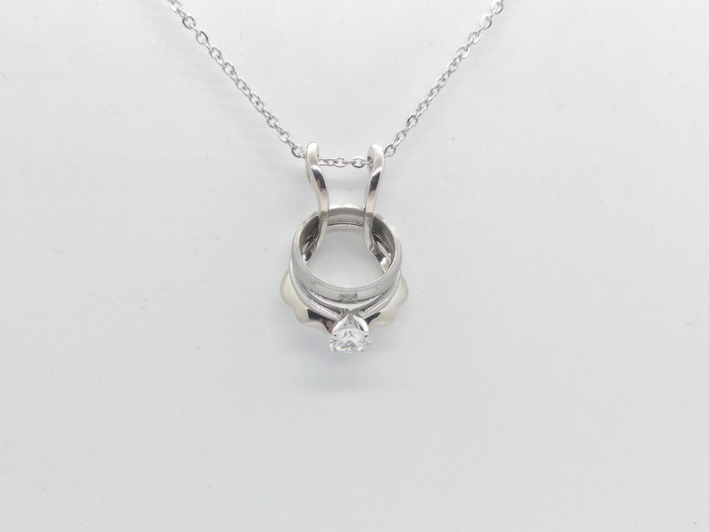 Sterling Silver Ring Holder Necklace Embrace Etsy