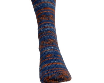 Knitted socks "Polar night color vardo" - size. about 36/37