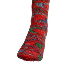 Knitted socks "Weekend color cola" - size ca 40/41