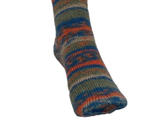 Knitted socks Regia Office color: Highlighter size ca 36/37