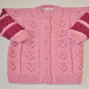 Children&#39;s jacket &quot;Elisa&quot; knitted size approx. 74