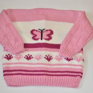 Children's jacket Alina knitted Gr. CA 74-80 image 4