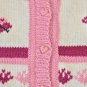 Children's jacket Alina knitted Gr. CA 74-80 image 3