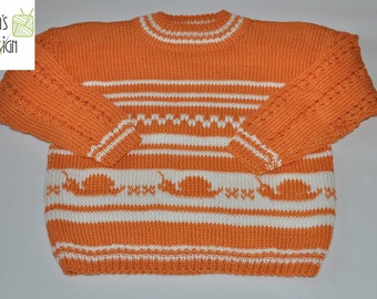 Pull/pull « Sofie » bébé, enfant tricoté Gr. 80/86