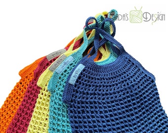 Magasins, sac d’épicerie, sac de shopping crocheté - couleurs différentes