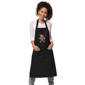 Popstar Soda Apron – Organic Cotton Rockstar Kitchen Apron with Funny Singing Soda Can, Bold Gift for Music Foodies
