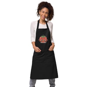 Cool Tomato Sunglasses Apron – Sassy Cooking Apron for Foodies, Gardeners, Veggie Lovers, Funny Kitchen Gift with Attitude