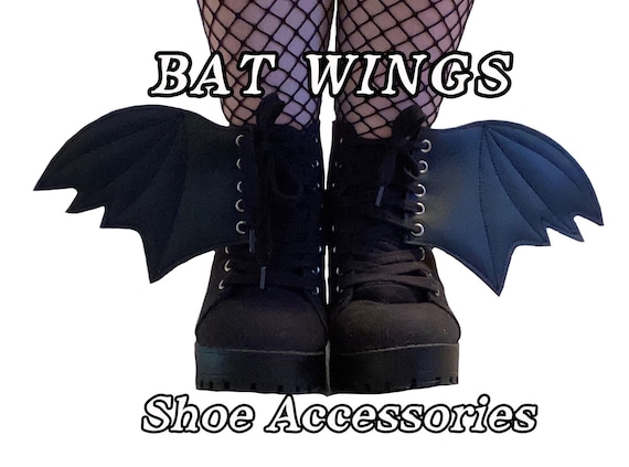 Bat Wing Add on Shoe Accessories Goth 