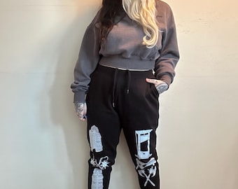 Medieval weapons , torture sweat pants, iron maiden, flail