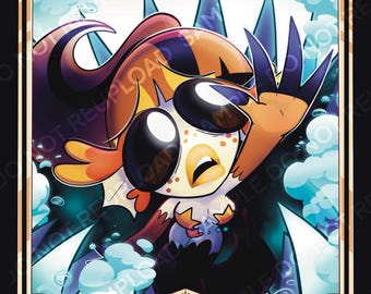 Din-dins, sharky! Card