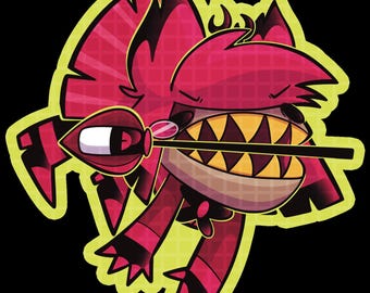 ハズビンホテルのヴォックスとアラスターの天使/悪魔キーホルダー