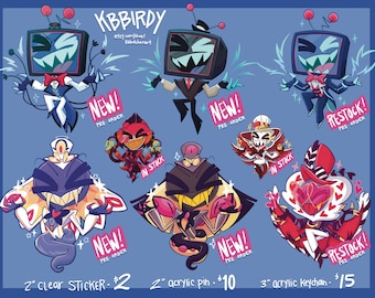 Hell of a Hotel Clear Stickers