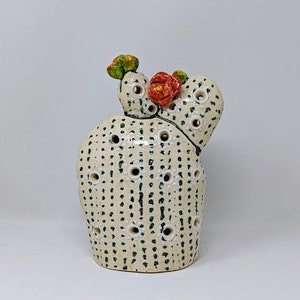 Modern Cactus Sculpture, Prickly Pear Lantern