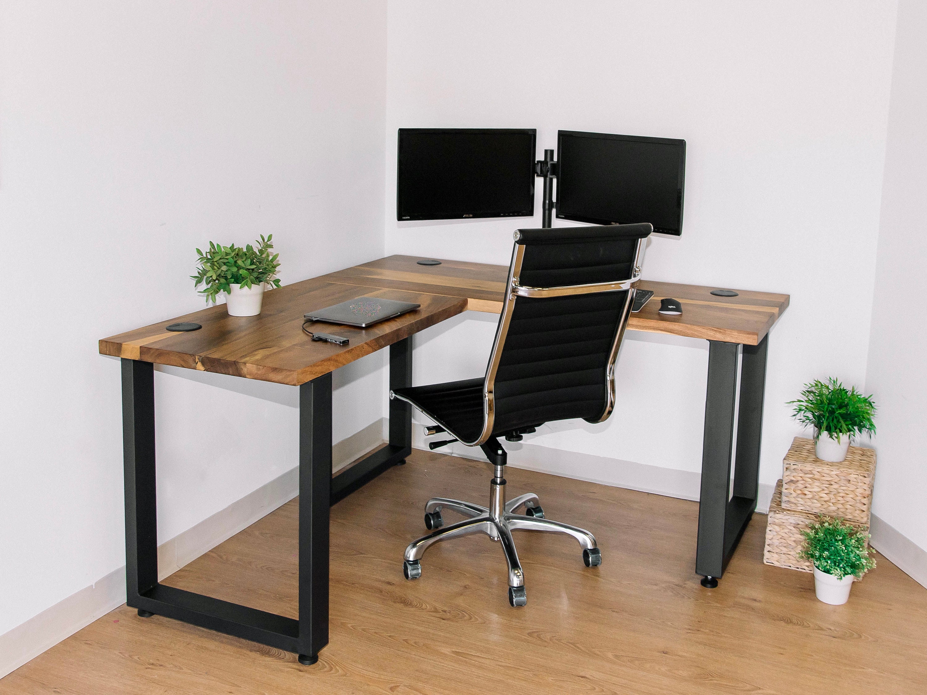 Small L Shaped Desk - Harmony L Shaped Desk Small Space 60W x 60D