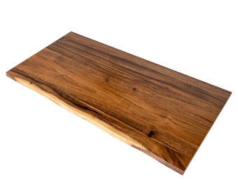 Multi-functional Walnut Solid Wood Table Top - Ideal for Desk Top, Table Top, Standing Desk Top, Countertop, Washer Dryer Countertop