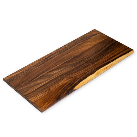 Live Edge Walnut Table Top - Solid Wood Table Top | Desk Top Replacement