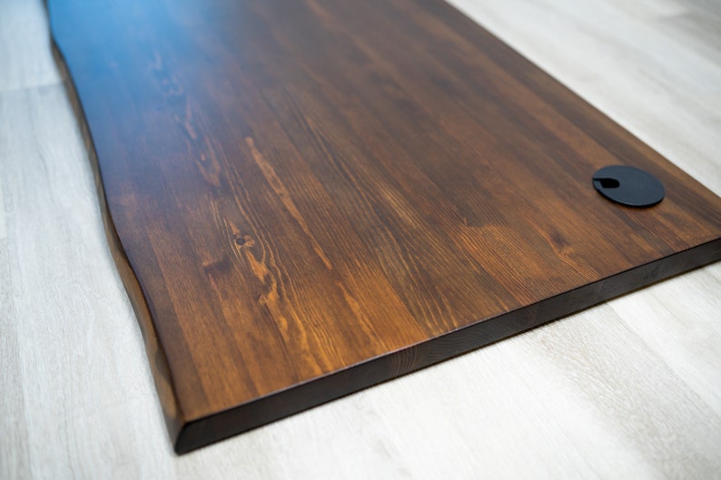 Wood Desk Top Desk Top Solid Wood Desk Top Live Edge Etsy
