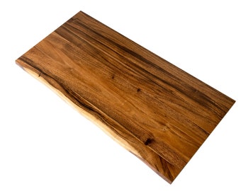 Wood Countertop - Solid Wood Table Top, Live Edge Countertop, Scratch and Sun-Resistant, Wood Tabletop for Desk Table Top