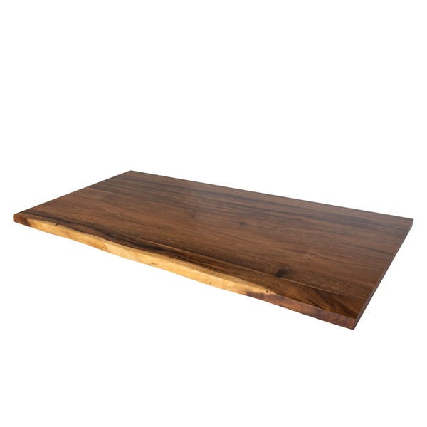 Walnut Live Edge Table Top - Solid Wood Desktop | Kitchen Countertop