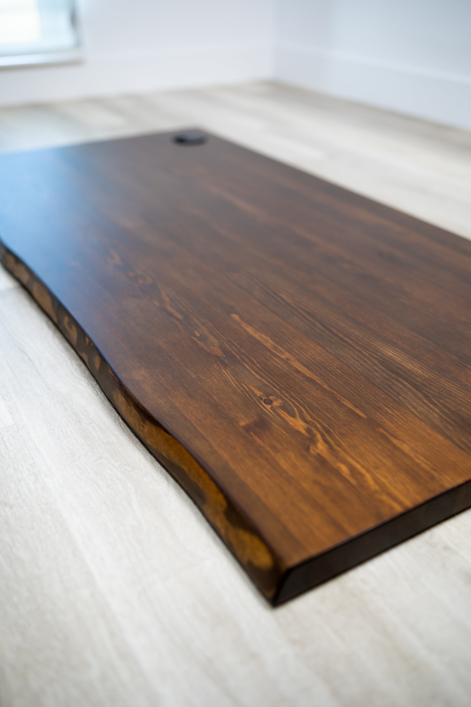 Wood Desk Top Desk Top Solid Wood Desk Top Live Edge Etsy