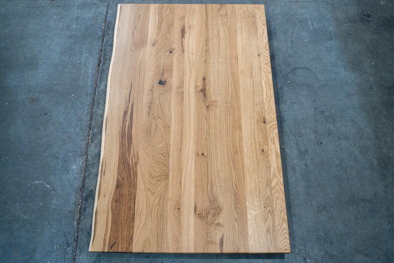 White Oak Wood Desk Top Wood Table Top Wood Desk Solid Etsy