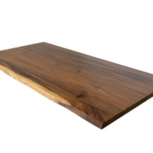 Desk Table Top - Solid Wood Desk Top | Table Top | Wood Desk Top | Live Edge Desk Top | Walnut Desk Top | Standing Desk Top | Desk Top