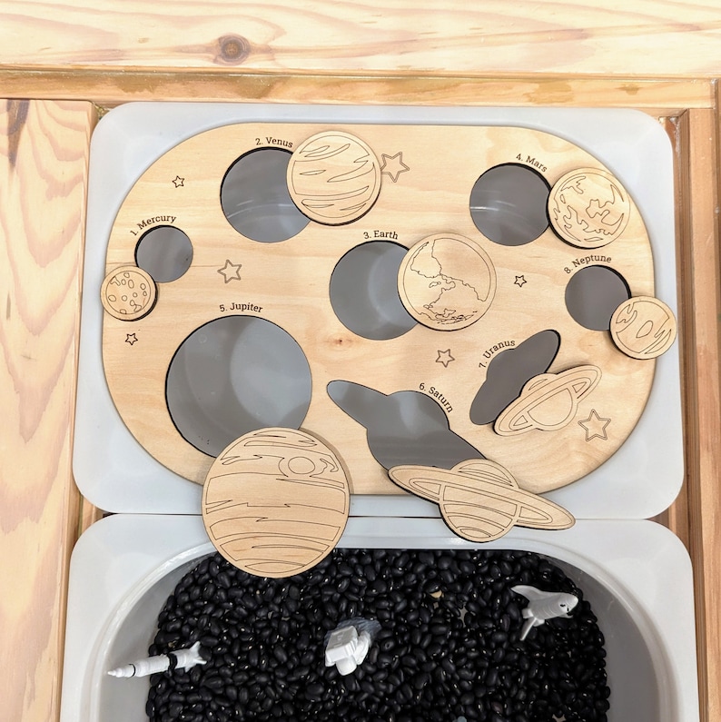 Flisat Table Insert, Trofast Bin Insert, Space Sensory Table