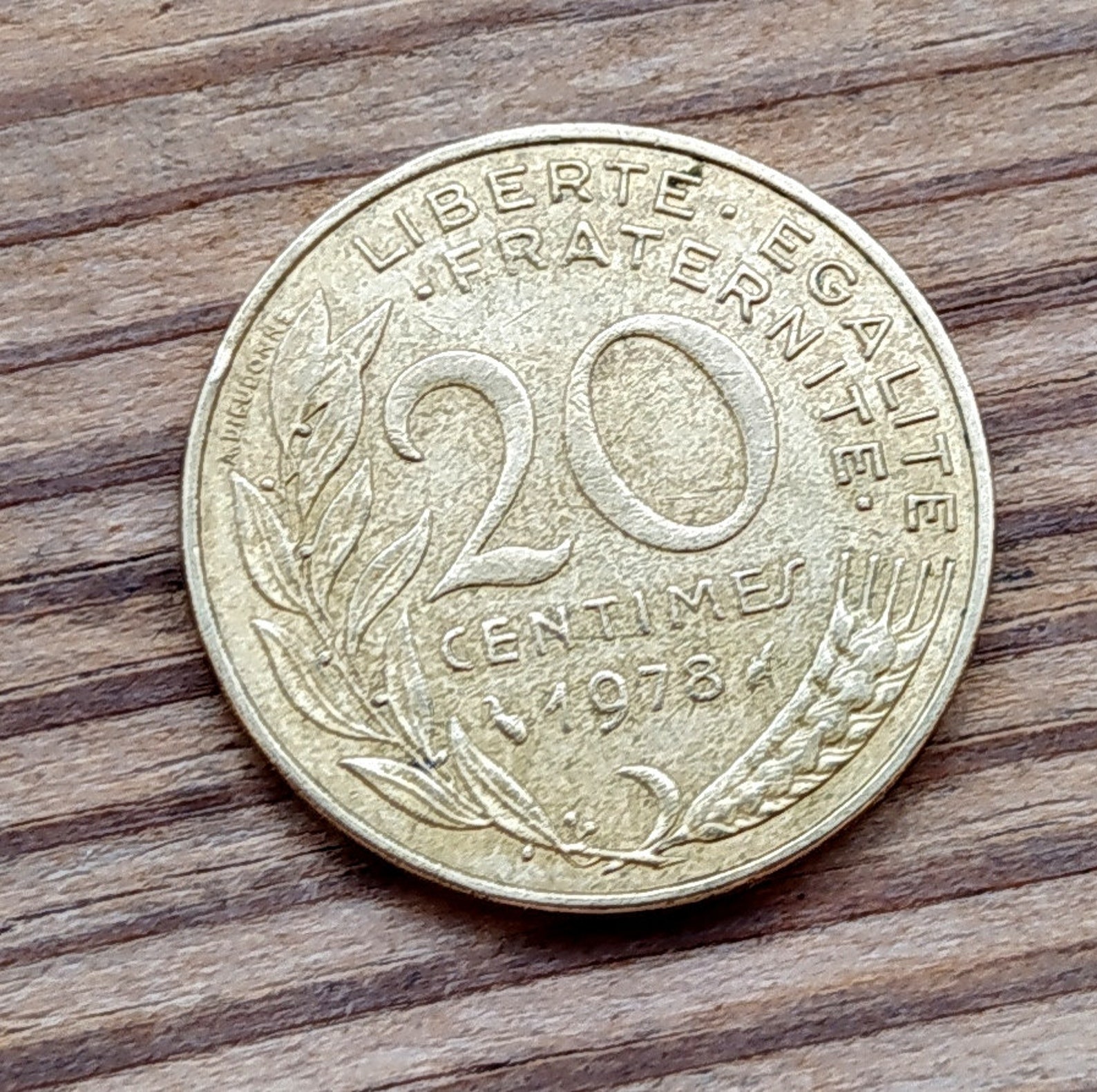 Collectible coin 20 Centimes 1978 France Coin Marianne Etsy