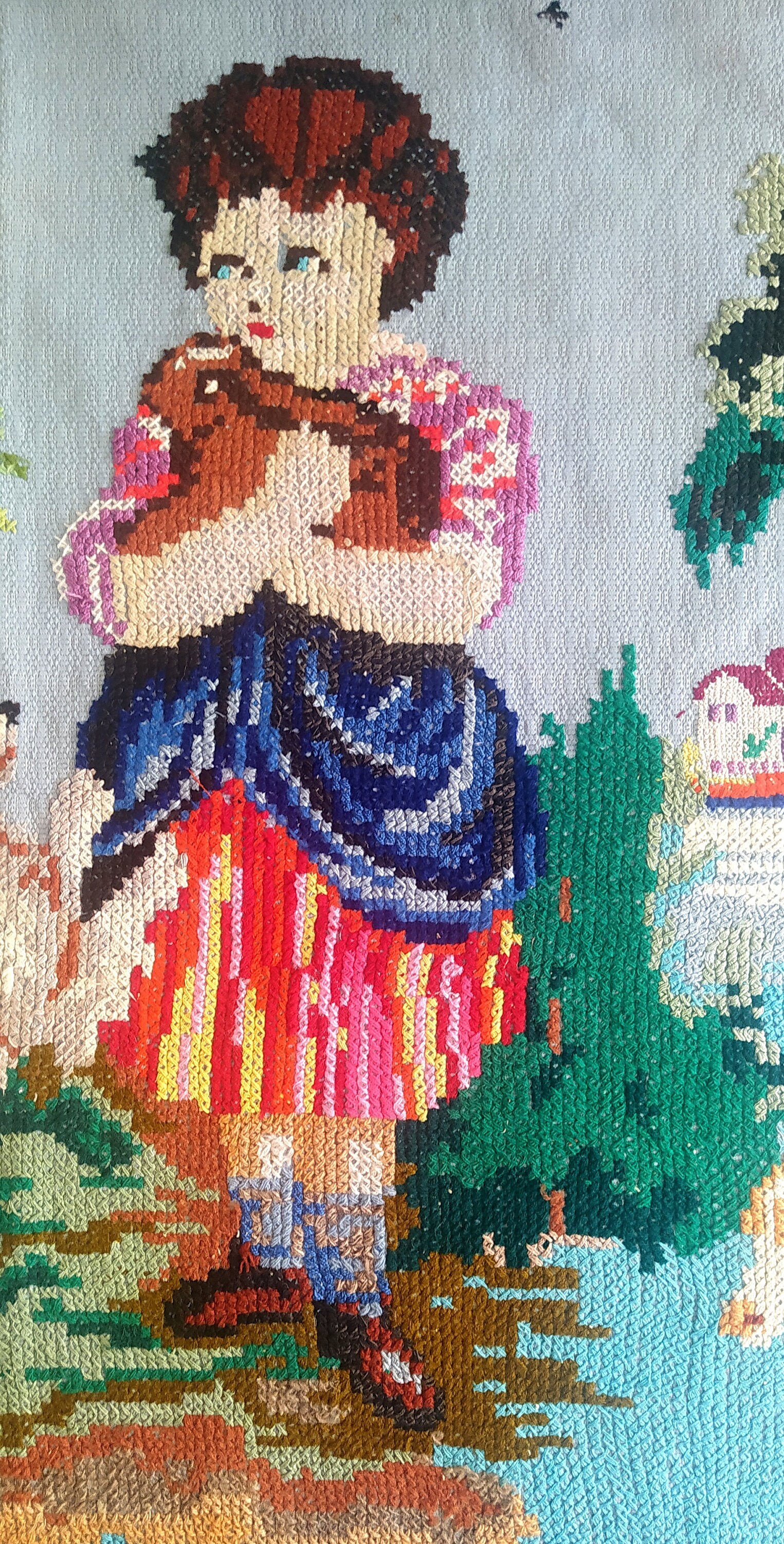 Unique carpet RARE Hand Embroidered Carpet Handwoven wool Etsy