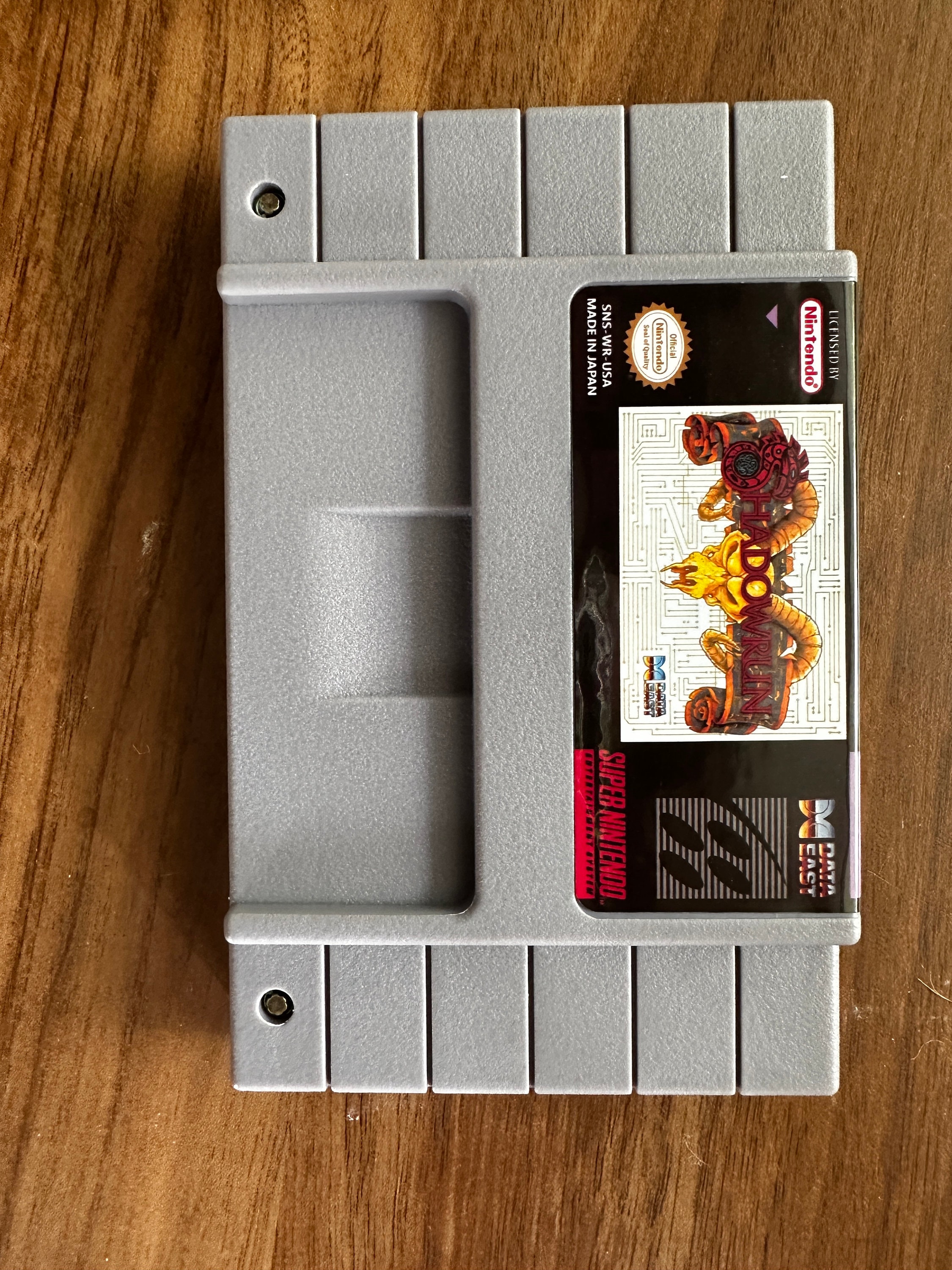 SNES - Shadowrun Label - Retro Game Cases