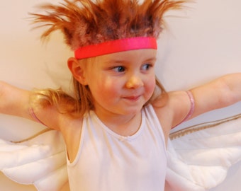 Cute Children's Feather Dressing-up Party Crown Headdress Liberty strap