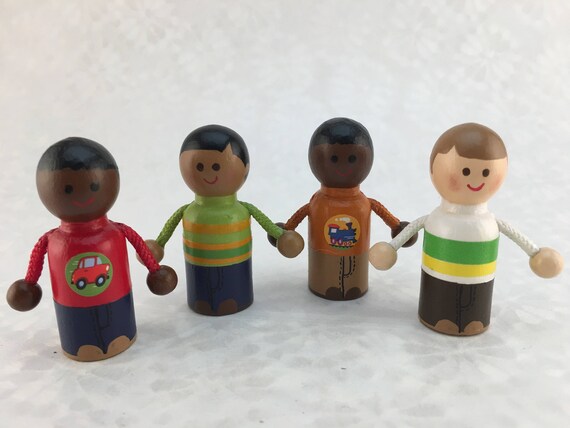 etsy wooden peg dolls