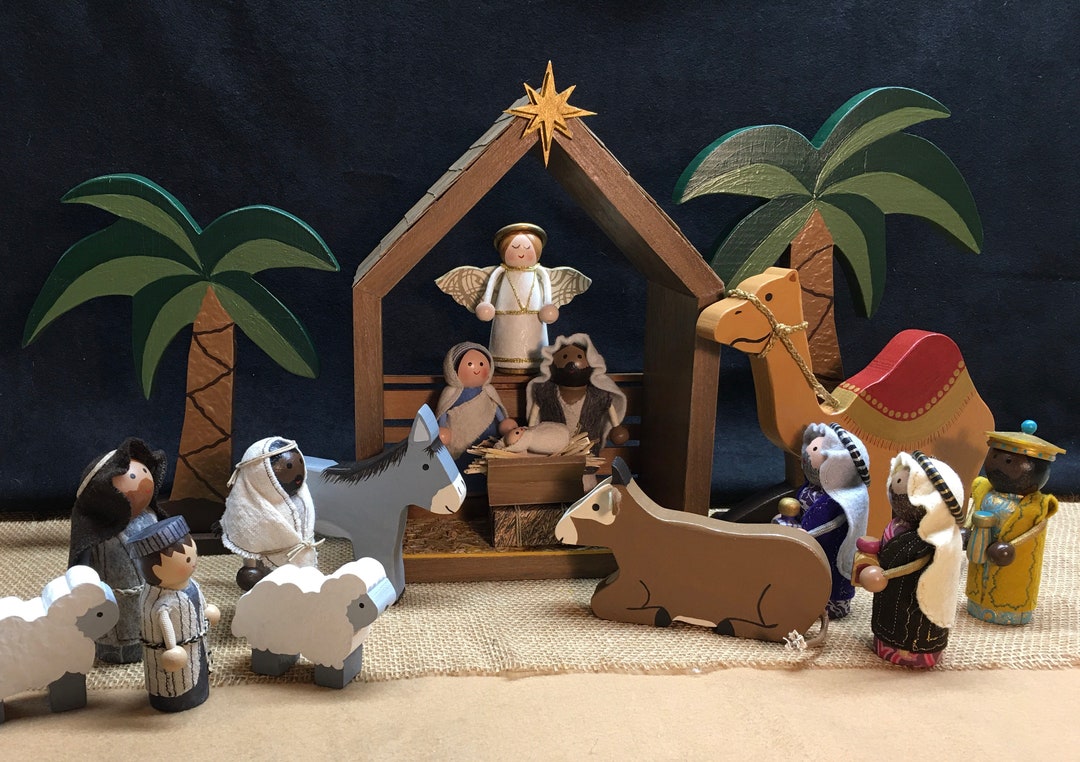 Handcrafted Nativity Scene/nativity Set/diverse Nativity/handmade